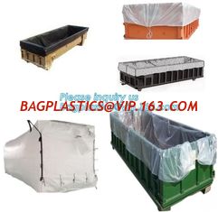 China Dumpster 6Mill Open Top Roll Off Drawstring Container Liners,Open Top Drawstring 6 Mil Roll Off Container Liners, BAGEAS supplier