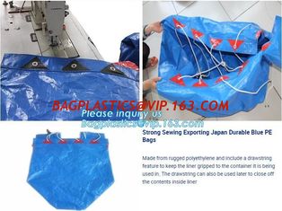China STRONG SEWING EXPORTING JAPAN DURABLE BLUE PE BAGS, HOUSEHOLD WATERPROOF PORTABLE PE BAGS, TARPAULIN BAGS, SACKS, PACK supplier