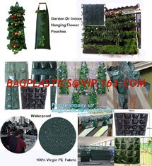 China folding retain moisture, indoor outdoor high quality hanging flower bags,4 Pockets Permeable Non-woven fabric 26x65cmx1m supplier