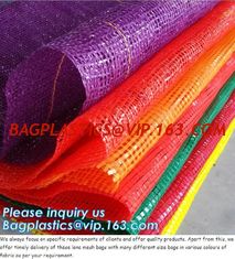 China white PE raschel mesh bag garlic bag,45*75cm Orange Russia PE Knitted plastic raschel leno mesh packing bags for Agricul supplier