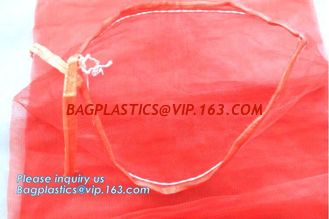 China 30x47cm gold yellow HDPE material raschel mesh bags for packing cabbage with hand,Orange onion potato vegetable fruit pa supplier