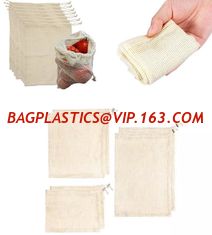 China Reusable Solid Shopping Bag String Grocery Bag Shopper Cotton Tote Mesh Net Woven Portable Durable Shopping, BAGEASE supplier
