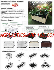 China raised garden bed,multifuctional tarp,bale net wrap,pp raised garden planters,potting bench,tool-free raised garden beds supplier