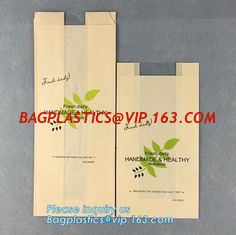 China bread paper craft bag,Best Selling Free Sample Handle Custom Design Logo Paper Food Bread Bag,Food grade printed bakery supplier
