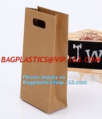 China paper bags with flat handle,cement packaging paper bags , strong brown paper bags,Take out brown kraft paper bread bag f supplier
