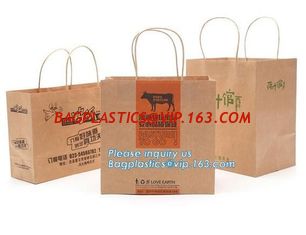 China Chinese Supplier Hot Sell Brown Kraft Lunch Bread Packaging Customized Paper Bag For Promotion,New Design Kraft Paper Br supplier