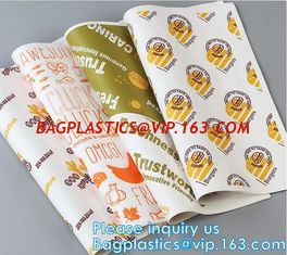 China New Waterproof Craft Color Print Gift Wrap A4 Fast Food Sandwich Products Wrapping Kraft Paper, supplier