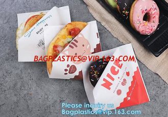 China grease proof paper wrap with both ends sealed for deli food, sandwich,lined burger/sandwich wrap paper,BAGPLASTICS, PAC supplier