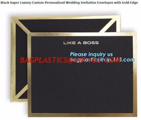 China Wholesale custom Classic style a3 a4 a7 gold brown shipping kraft paper envelope, custom logo fancy paper envelope for i supplier