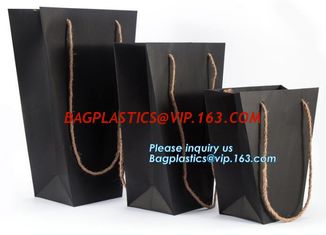 China Flower carrier bag with different color customized pot plants kraft paper bag with handle,stamping logo fancy paper flow supplier