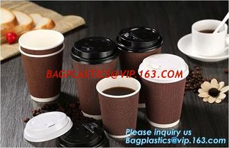 China Customized Logo Printed 8oz Double Wall Paper Cup For Hot Drinks,Disposable_PE Coated Custom Paper Cups_ Paper coffee Cu supplier