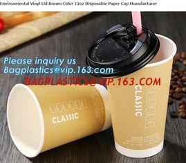 China 12oz PLA paper cup from China supplier,double wall paper cup printed disposable paper cup for coffee, BAGPLASTICS, BAGEA supplier