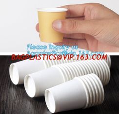China Custom made take away biodegradable PLA coffee disposable paper cups,Fully stocked biodegradable ripple paper cup PACKAG supplier