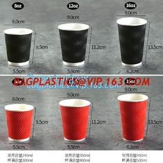 China Custom Disposable Striped Paper Cup Ripple Wall Paper Coffee Cups,Printed Disposable Coffee Paper Cup with Lid PACKAGE supplier