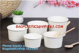China Disposable paper hot soup cup with paper flat lid,microwaveable deli container disposable plastic hot soup cups bagease supplier