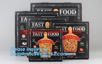 China Custom craft paper corrugated pizza box folding box,lunch food packaging box pizza custom kraft paper boxes bagease pack supplier