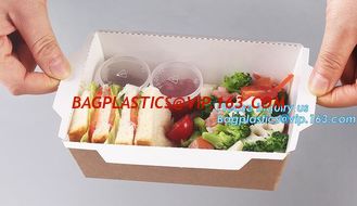 China Kraft Rose Luxury Packaging Paper Lunch Box For Bento Malaysia Disposable 3 Compartment Folding Fast Food Burger Creativ supplier