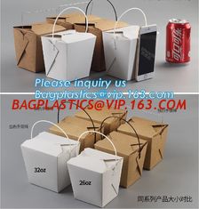 Disposable Paper Packaging Take Away Lunch Box Wholesale Fast Food Kraft Paper Box Custom Logo Print Fast Food Packagin