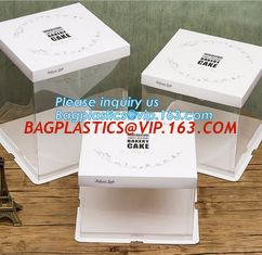 China Cheap Custom Cupcake Handle Box Cake Boxes Wholesale,Take Away Birthday Cake Boxes Cardboard Boxes Cake Boxes bagplastic supplier