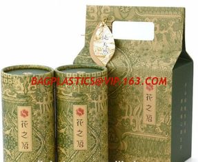 China Stand up plastic kraft paper side gusset green coffee tea bags,Kraft Paper Food Tea Coffee Packaging Bags With Clear Win supplier