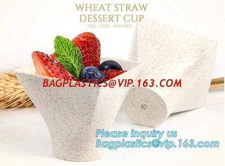 China Wheat straw Compostable PLA eco-friendly biodegradable plastic cups,2.5 oz 4oz 6.5oz 8oz 12 oz 16oz 20oz 22oz 32oz Sugar supplier