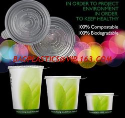China 7oz eco-friendly biodegradable cornstarch cpla cups,CPLA Paper Cup Lid/Compostable Cap For Coffee Cup/Eco-friendly Cup C supplier