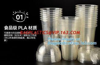 China Disposable compostable wholesale CPLA lids for hot cups,80mm 90mm compostable eco friendly PLA CPLA lids for coffee plas supplier