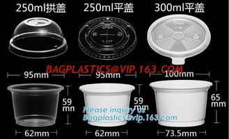 China PLA Eco-Friendly Dry Fruit Salad Container Bowl/Tray,90mm yellow disposable CPLA hot drink cup lid for paper cup bagease supplier