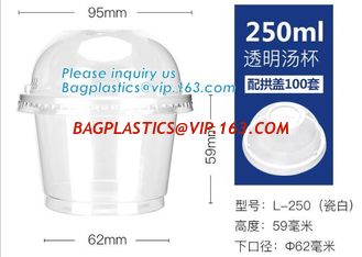 China 100% biodegradable eco friendly soup paper cup with PLA lid,Disposable soup paper Pla coated cups packaging, bagplastics supplier