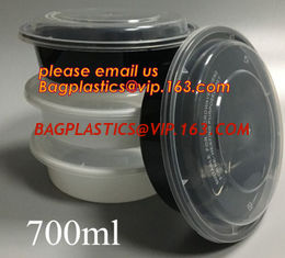 China white disposable plastic salad bowl,PLA 16oz 500ml plastic - disposable salad bowl with lid,PP disposable clear plastic supplier