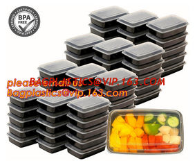 China Food grade plastic disposable plastic take away bento box with 4 compartment,Containers Plastic Leakproof Food Container supplier