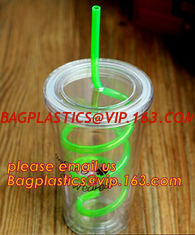China Colorful neon flexible disposable plastic drinking straw,Colorful Cocktail Paper Plastic Drinking Straw bagplastics pac supplier
