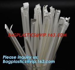 China Biodegradable and compostable food grade PLA plastic drinking straw, individual pack,Eco-friendly biodegradable plastic supplier