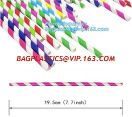 China bulk colorful disposable wholesale drinking biodegradable paper straw,food grade paper straw disposable biodegradable pa supplier