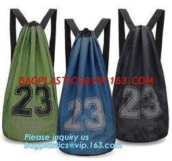 China promotional daily recycled customized wholesale mesh drawstring backpack,drawstring backpack kids mesh backpack manufact supplier
