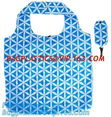 China Poly Folding Foldable Grocery Bag, Custom Nylon Reusable Foldable Shopping Bag,420D Polyester Gymsack Varsity Bag packag supplier