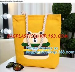 China Wholesale white color letters series printing rough rope handle cotton canvas fabric foldable tote shopping bag bagplast supplier