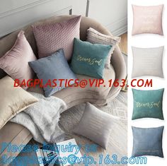 China Customized Design Gold Blocking leaf cushion cover square throw pillow case,Printed cushion covers,Home Made Decorative supplier