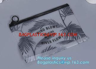 China custom made cute clear pvc EVA TPU super clear bikini swimsuit zip lock bags, slider seal bags, sliding bag, slide tip b supplier