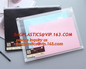 China A5 plastic PVC file document simple net students office bag,A4 PVC file bag Creative Transparent Storage bag Document Ba supplier
