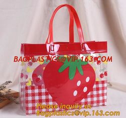 China Factory price gift and shopping bags with handles customized pvc bag,Custom Transparent Candy Handle Bag Wholesale Clear supplier