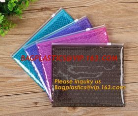 China Mini small pouches k bags with slider zip plastic bags zipper bubble mailers with laser film/custom design bagease supplier