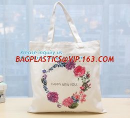 China Wholesale High Quality Women Shoulder White Plain Boutique Eco Custom Print 12oz Cotton Canvas Shopping Tote Bag bagease supplier