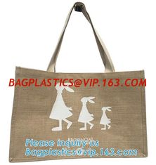 China Custom eco friendly waterproof tote shopping jute pouch bag burlap linen packing gift bag with logo print bagease packag supplier