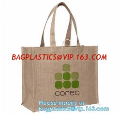 China shoulder strap plain jute beach bags logo print jute shopping bag promotional hessian burlap tote jute bag bagease pac supplier