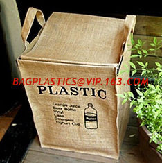 China Private Label Portable Foldable Storage Woven Laundry Jute Basket Bin,Cotton Rope Storage Basket/ Jute Woven Planter Bas supplier