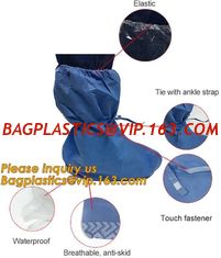 China Waterproof green disposable PE shoe cover plastic overshoes,Hospital Using Disposable PP Non Woven Shoe Cover Medical Sh supplier