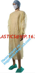 China Non-woven Medical White Coveralls,Disposable Medical Waterproof Isolation Gown,  00:41  Medical Disposable Chemical Prot supplier