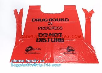 China Medical disposable Aprons and Lab Coats,Medical plastic apron tabard with printing,Medical doctor cheap custom apron for supplier