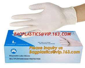 China Powder-free non-sterile 100% natural rubber latex examination gloves /gloves latex medical consumables bagease bagplasti supplier